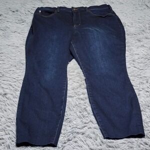 Duluth Trading Co Jeans Womens 16 Regular Dark Wash Denim Stretch‎ Work Pants